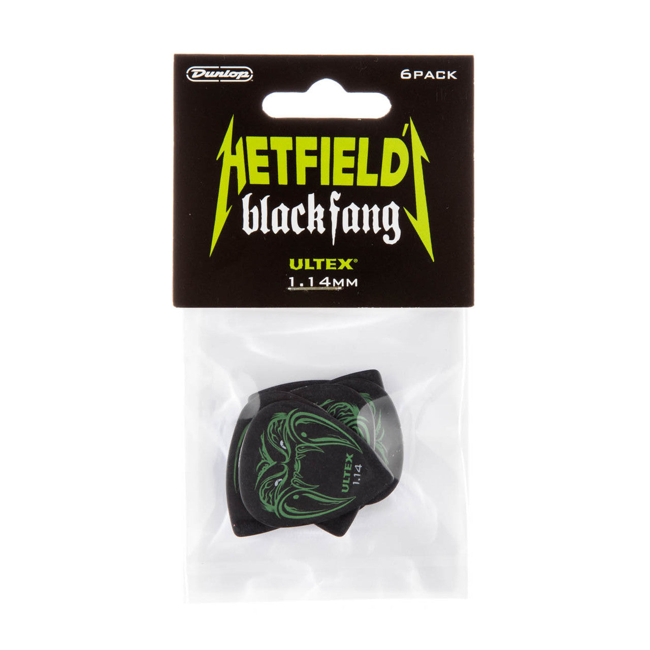 Dunlop Artist Series | Hetfield's Black Fang™ Pick 1.14mm Gauge | 6-Pack