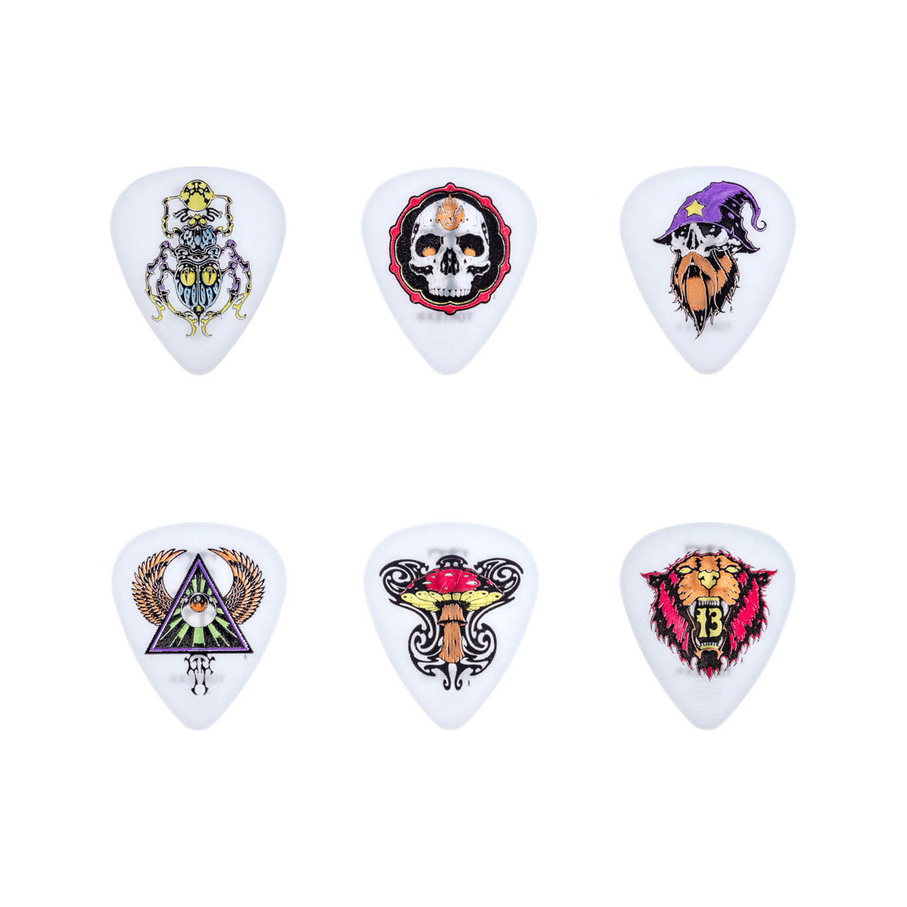 Dunlop Graphic Artist Series | Alan Forbes Blackline Art Picks .60mm | 6-Pack