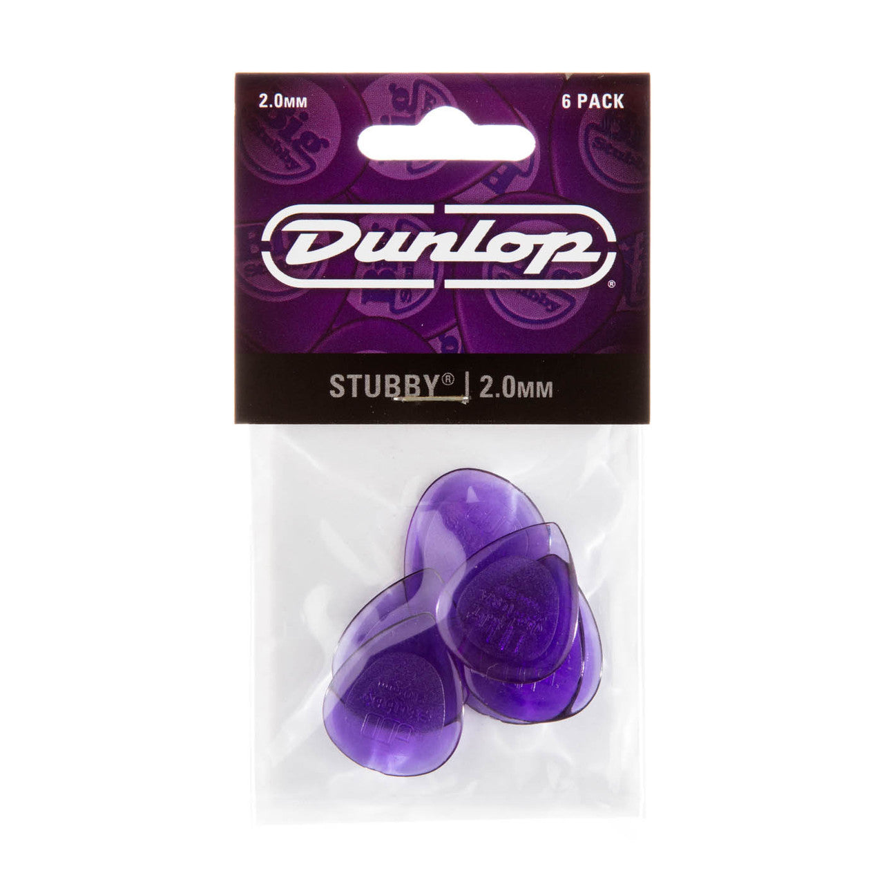 Dunlop Player's Pack | Lexan Stubby Jazz Pick 2.0mm | 6-Pack