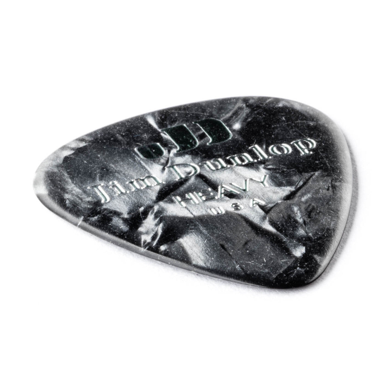 Dunlop Celluloid Black Pearloid Classics Pick Heavy Gauge