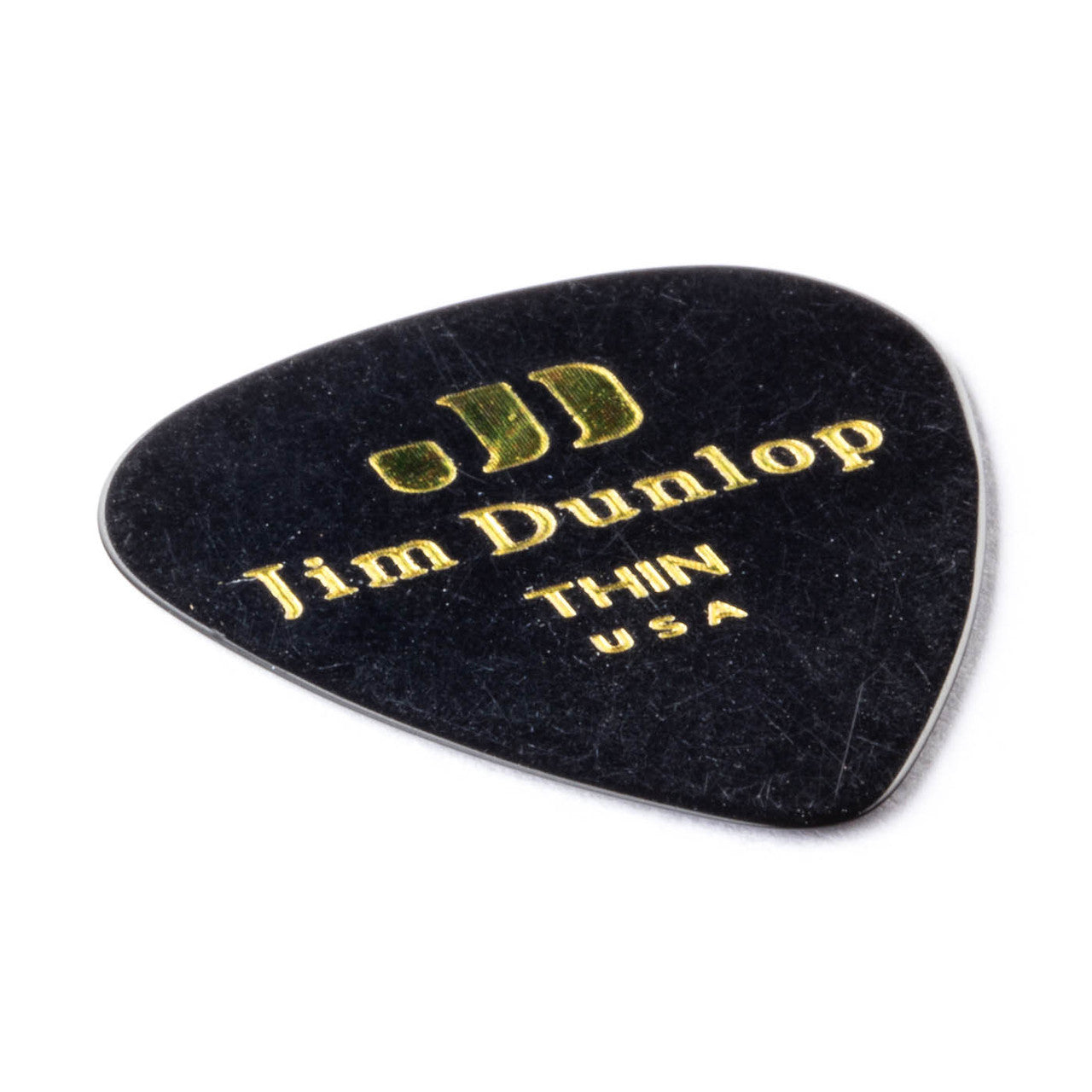 Dunlop Celluloid Black Classics Pick Thin Gauge