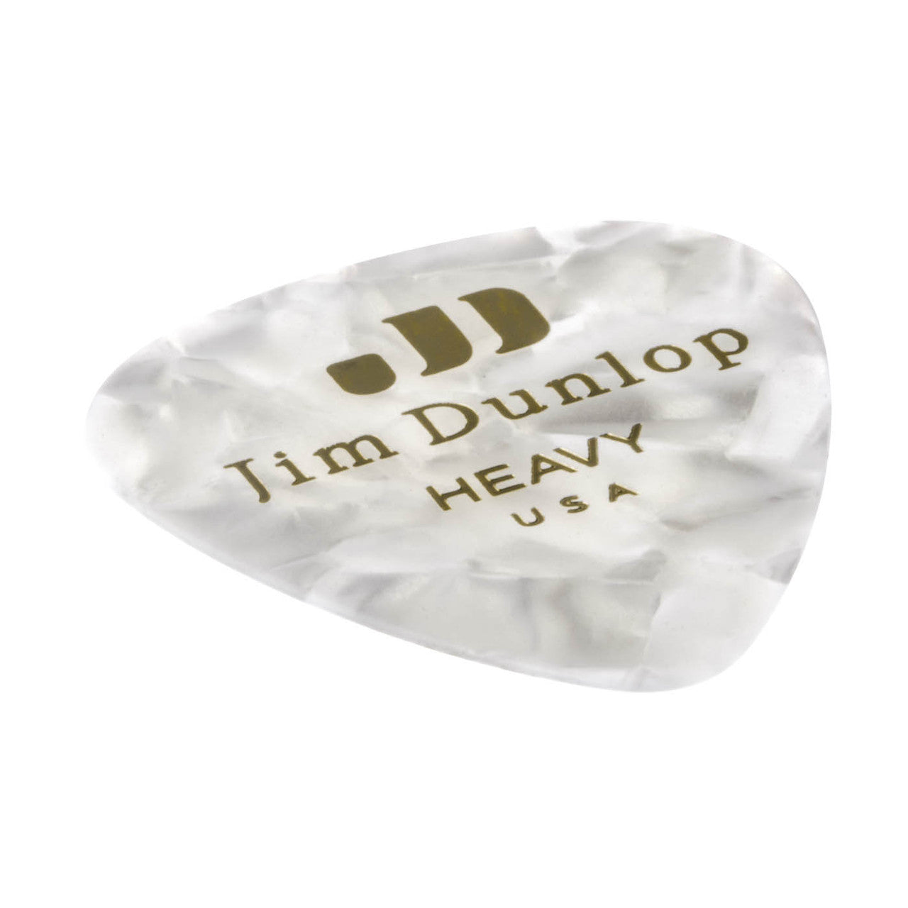 Dunlop Celluloid White Pearloid Classics Pick Heavy Gauge