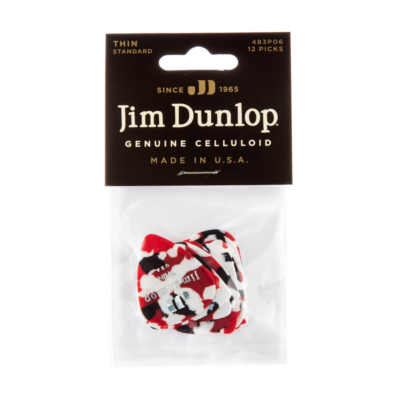 Dunlop Player's Pack | Celluloid Confetti Classics Pick Thin Gauge | 12-Pack