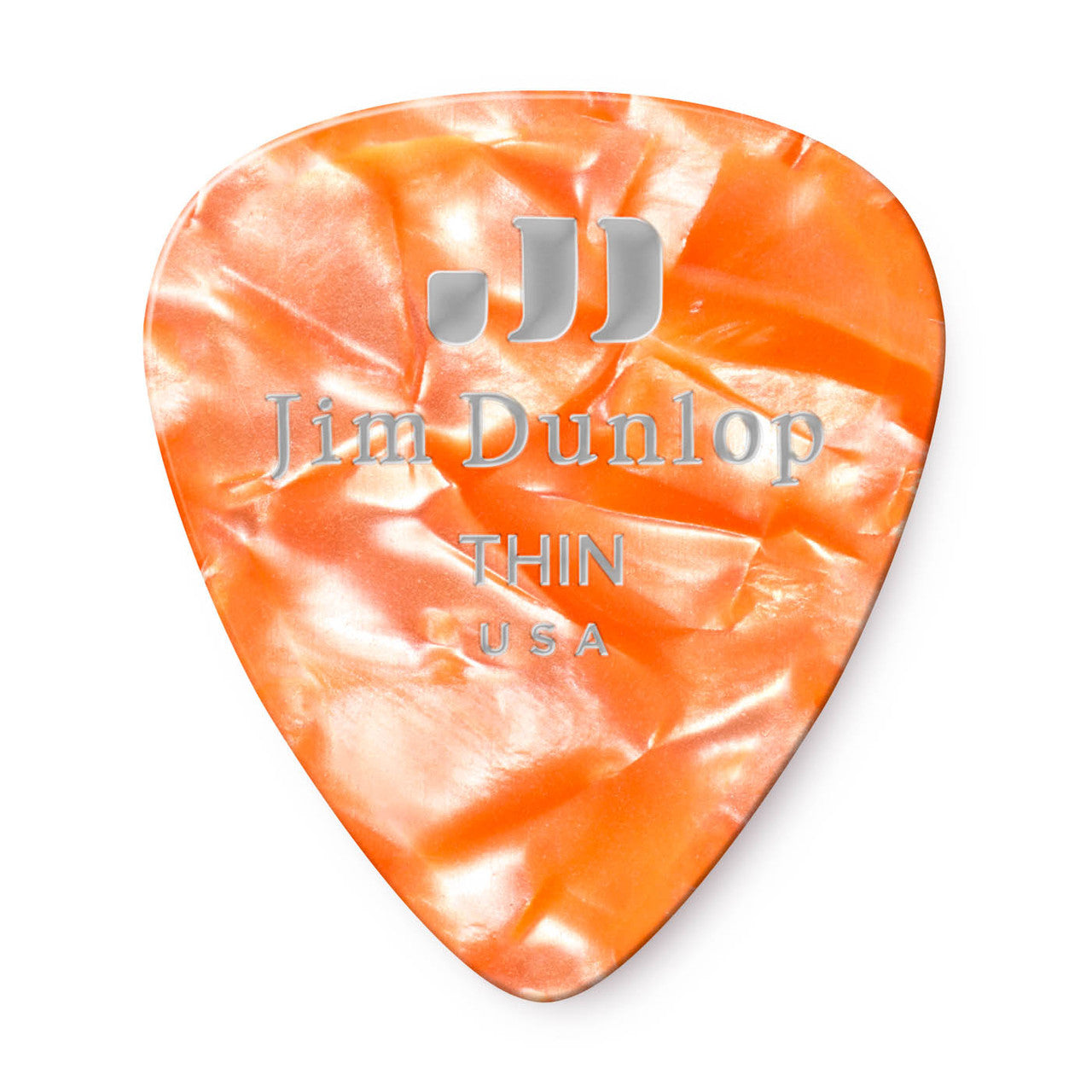 Dunlop Celluloid Orange Classics Pick Thin Gauge