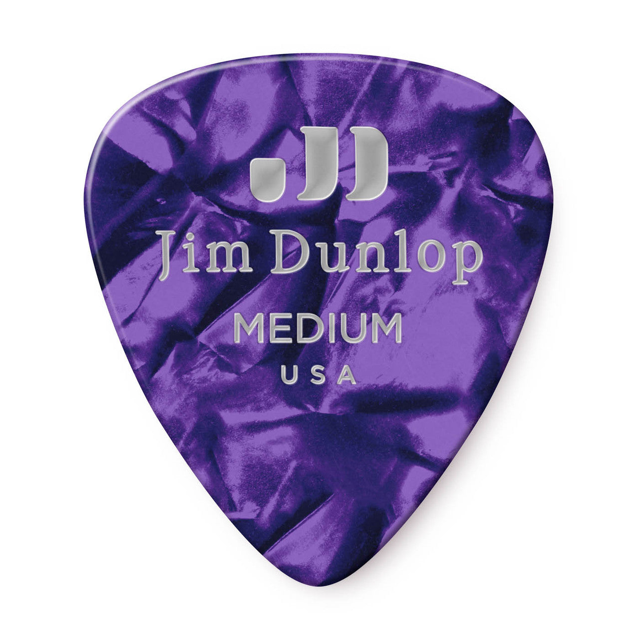 Dunlop Celluloid Purple Pearloid Classics Pick Medium Gauge