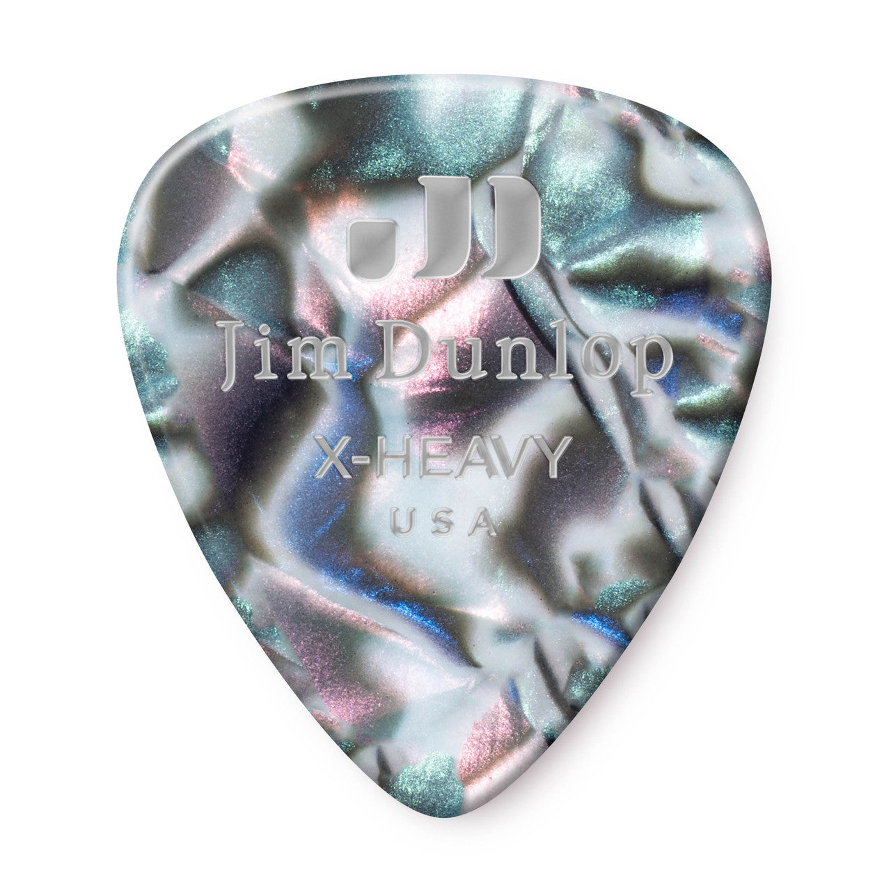 Dunlop Celluloid Abalone Classics Pick Extra Heavy Gauge