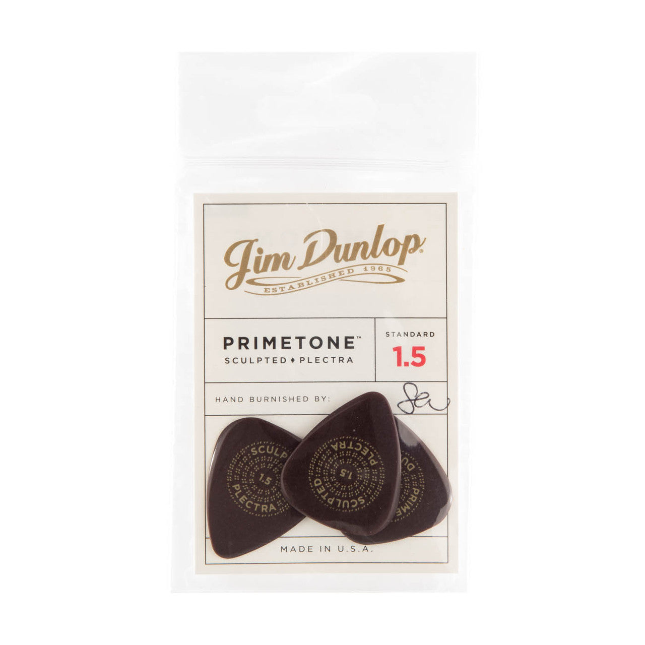 Dunlop Player's Pack | Primetone® Standard Smooth Pick 1.5mm | 3-Pack