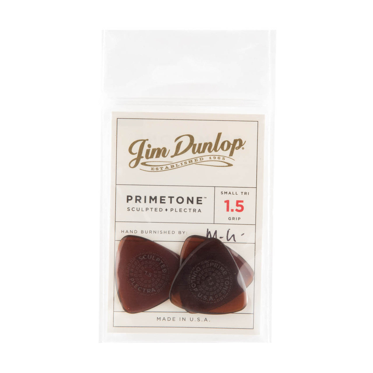 Dunlop Player's Pack | Primetone® Small Triangle Grip Pick 1.5mm | 3-Pack