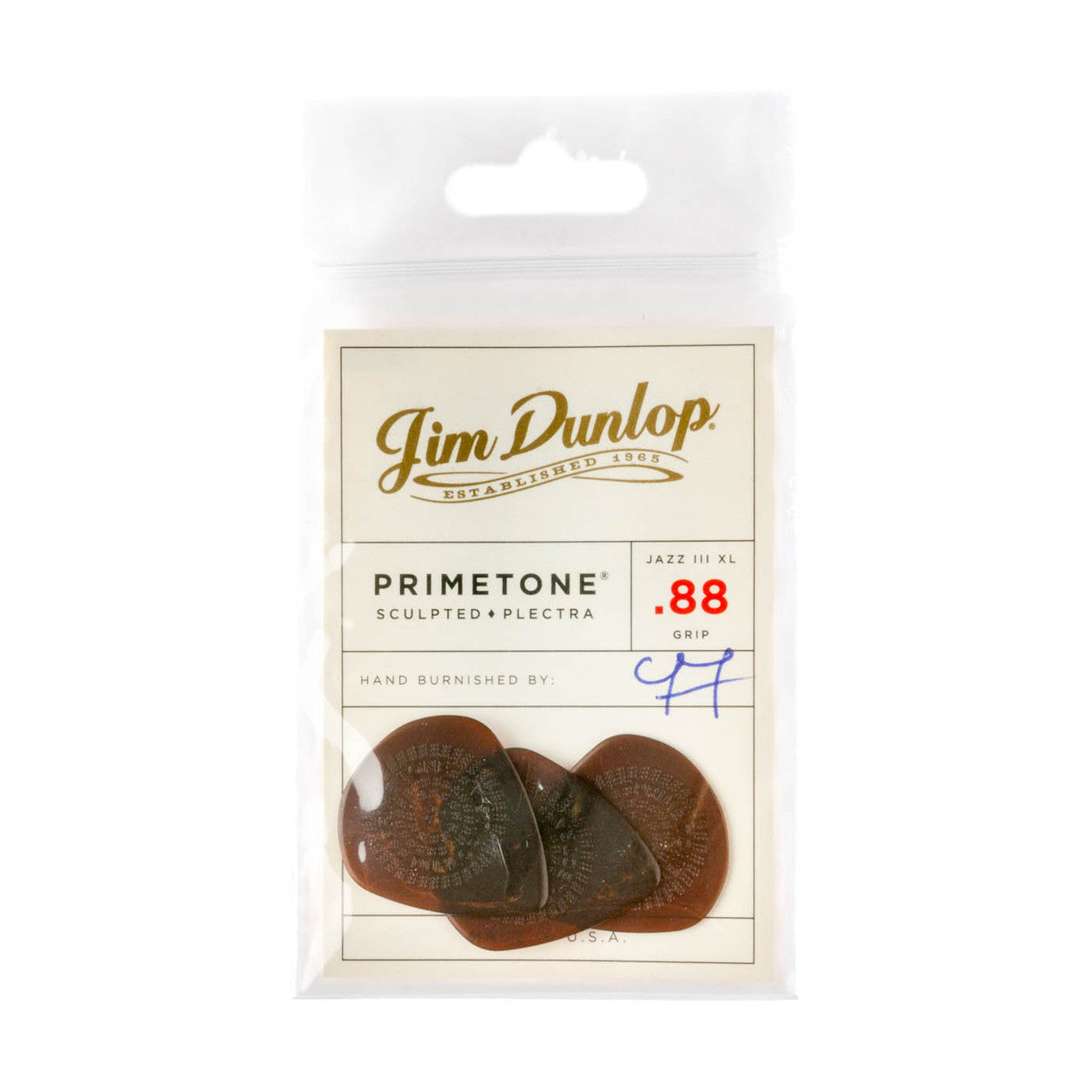 Dunlop Player's Pack | Primetone® Jazz III XL Grip Pick .88mm | 3-Pack