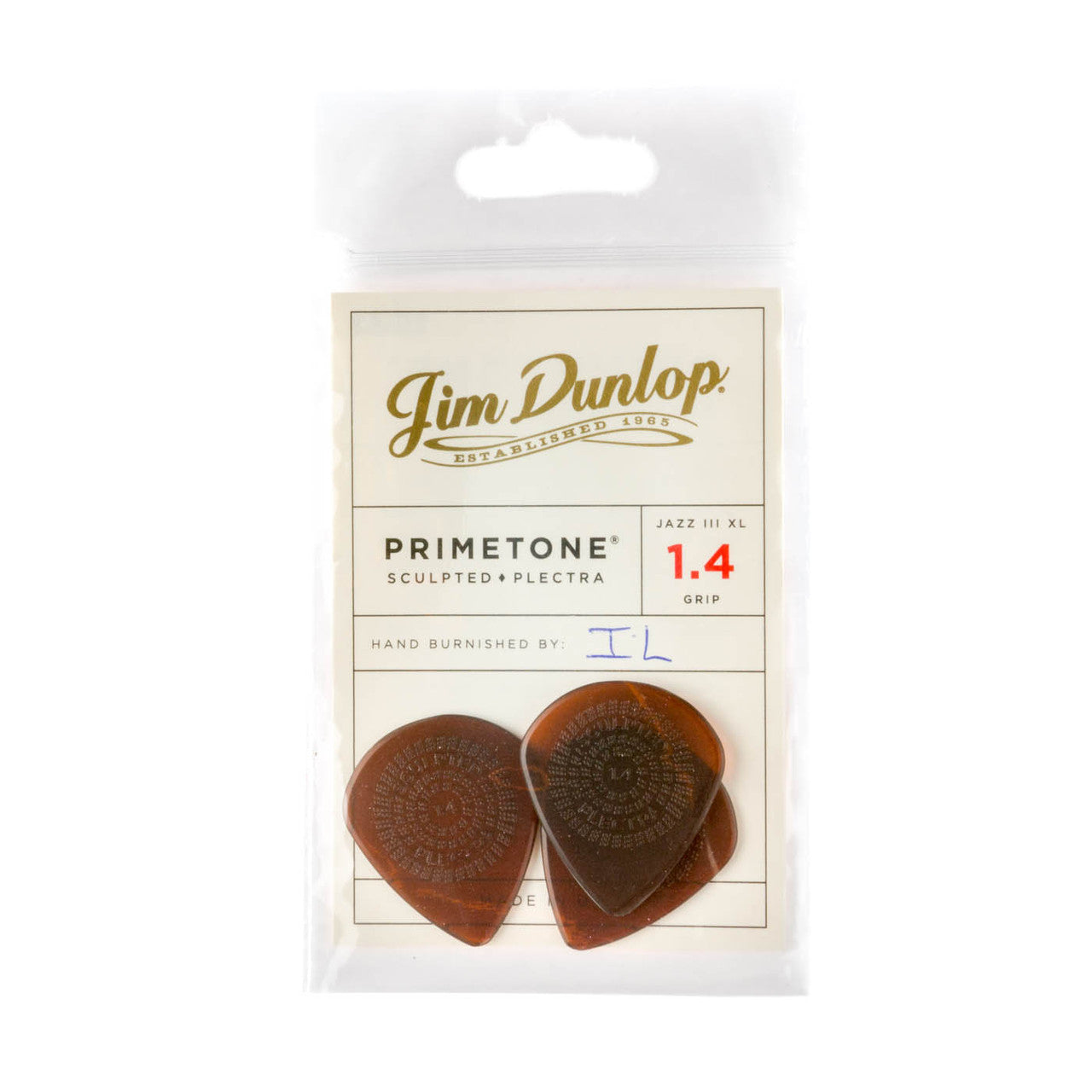 Dunlop Player's Pack | Primetone® Jazz III XL Grip Pick 1.4mm | 3-Pack
