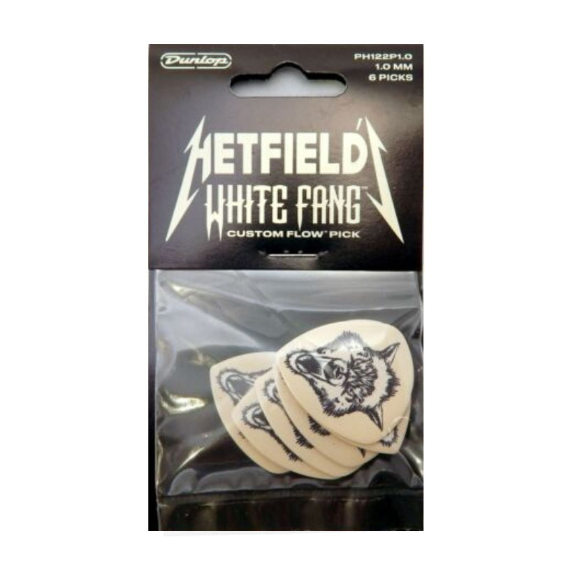 Dunlop Artist Series | Hetfield's White Fang™ Custom Flow® Pick 1.0mm Gauge | 6-Pack