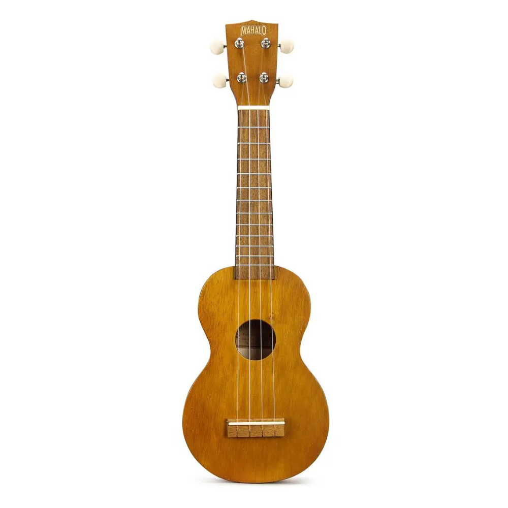 Mahalo Kahiko Series | Soprano Ukulele | Natural Gloss | Learn 2 Play Pack