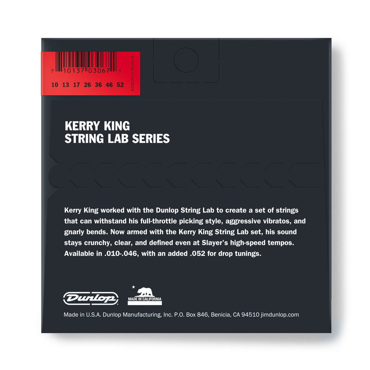 Dunlop String Lab Series Guitar Strings 10-52 Gauge | Kerry King