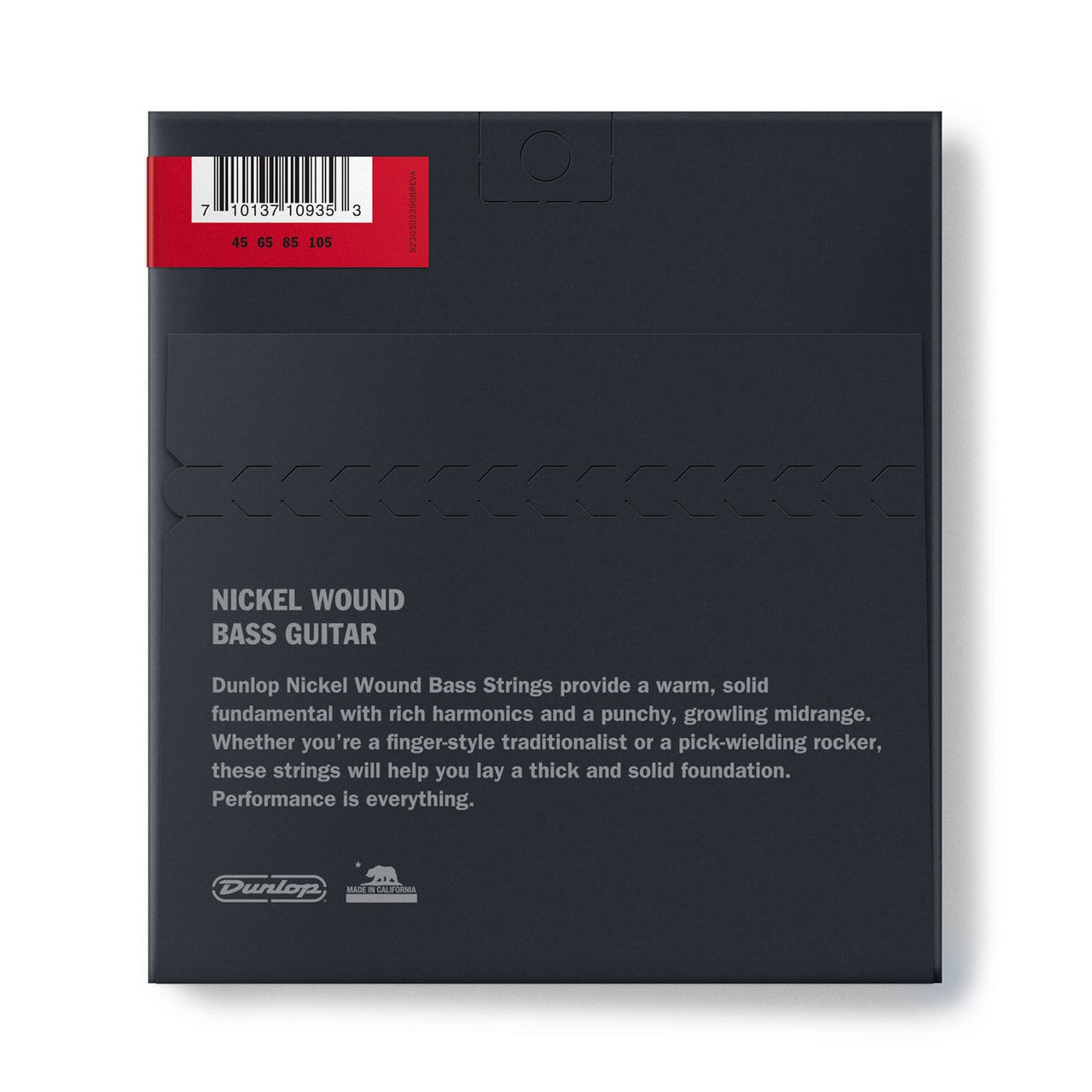 Dunlop DBN45105S Nickel Wound Bass Strings 45-105 Gauge | Short Scale