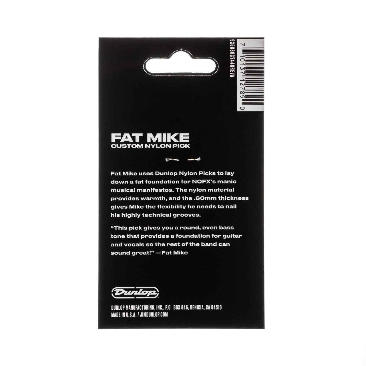 Dunlop Artist Series | Fat Mike Nylon Standard .60mm | 6-Pack