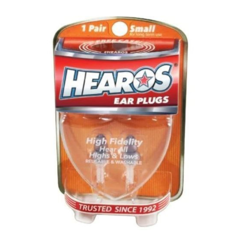 Hearos High Fidelity Series Ear Plugs | 1 Pair | Small Size
