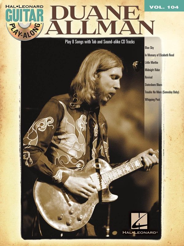 Hal Leonard Guitar Play-Along Vol. 104 Duane Allman