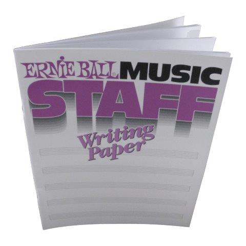 Ernie Ball Music Staff Writing Paper