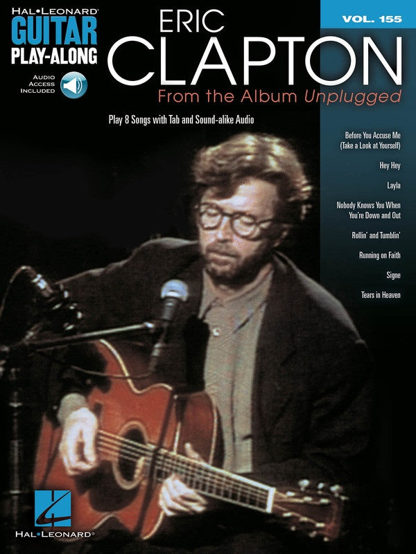 Hal Leonard Guitar Play-Along Vol. 155 Eric Clapton - From the Album Unplugged