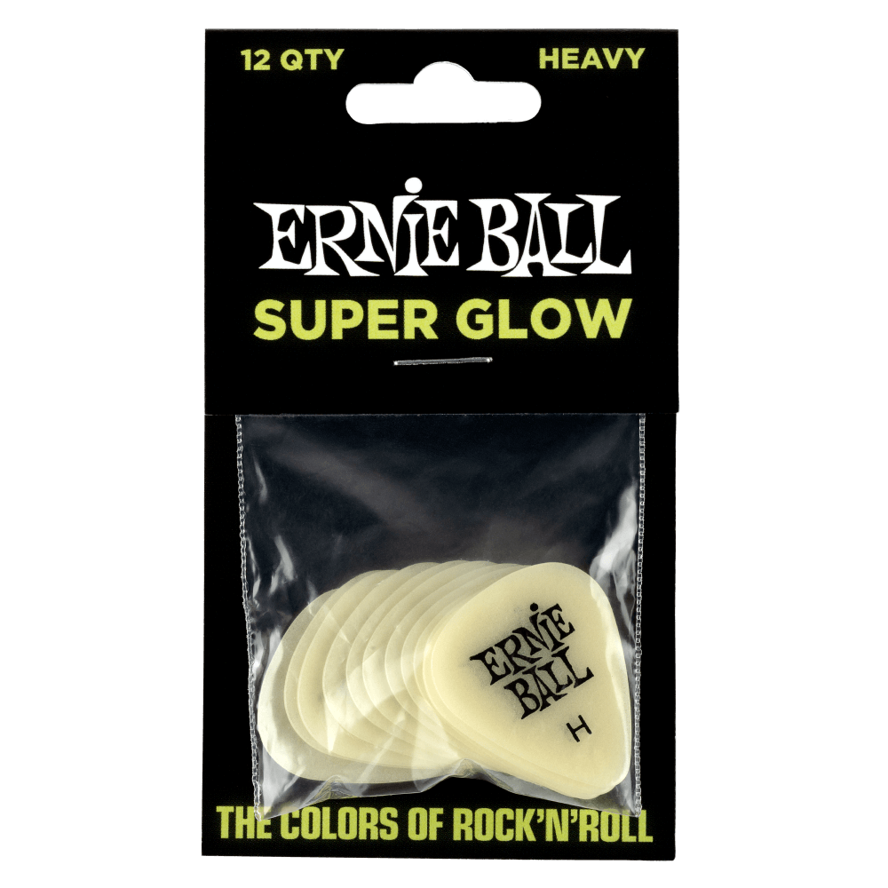 Ernie Ball P09226 Super Glow Cellulose Heavy Bag of 12