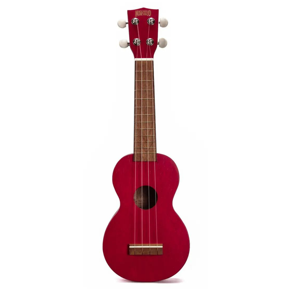 Mahalo Kahiko Series | Soprano Ukulele | Transparent Red