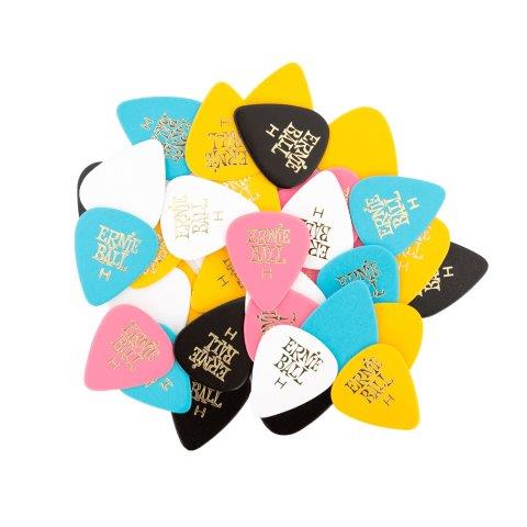 Ernie Ball Heavy Pick Assorted Colours Cellulose Acetate