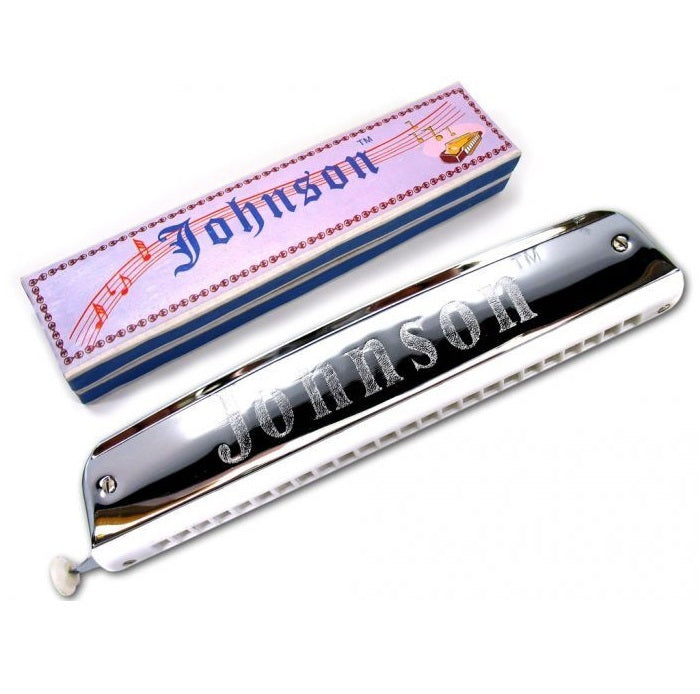 Johnson 24 Hole Nickel Plated Harmonica | Chromatic