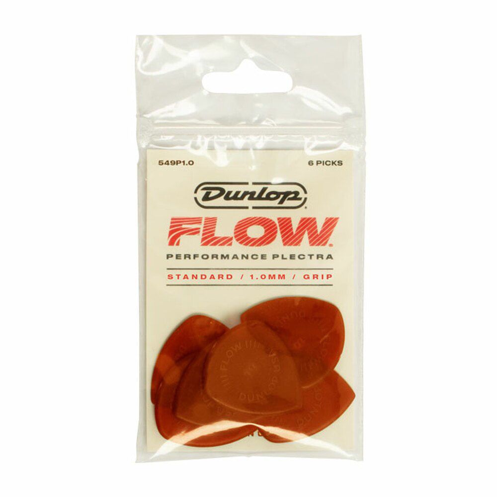 Dunlop Player's Pack | Flow® Standard Pick With Grip 1.0mm | 6-pack