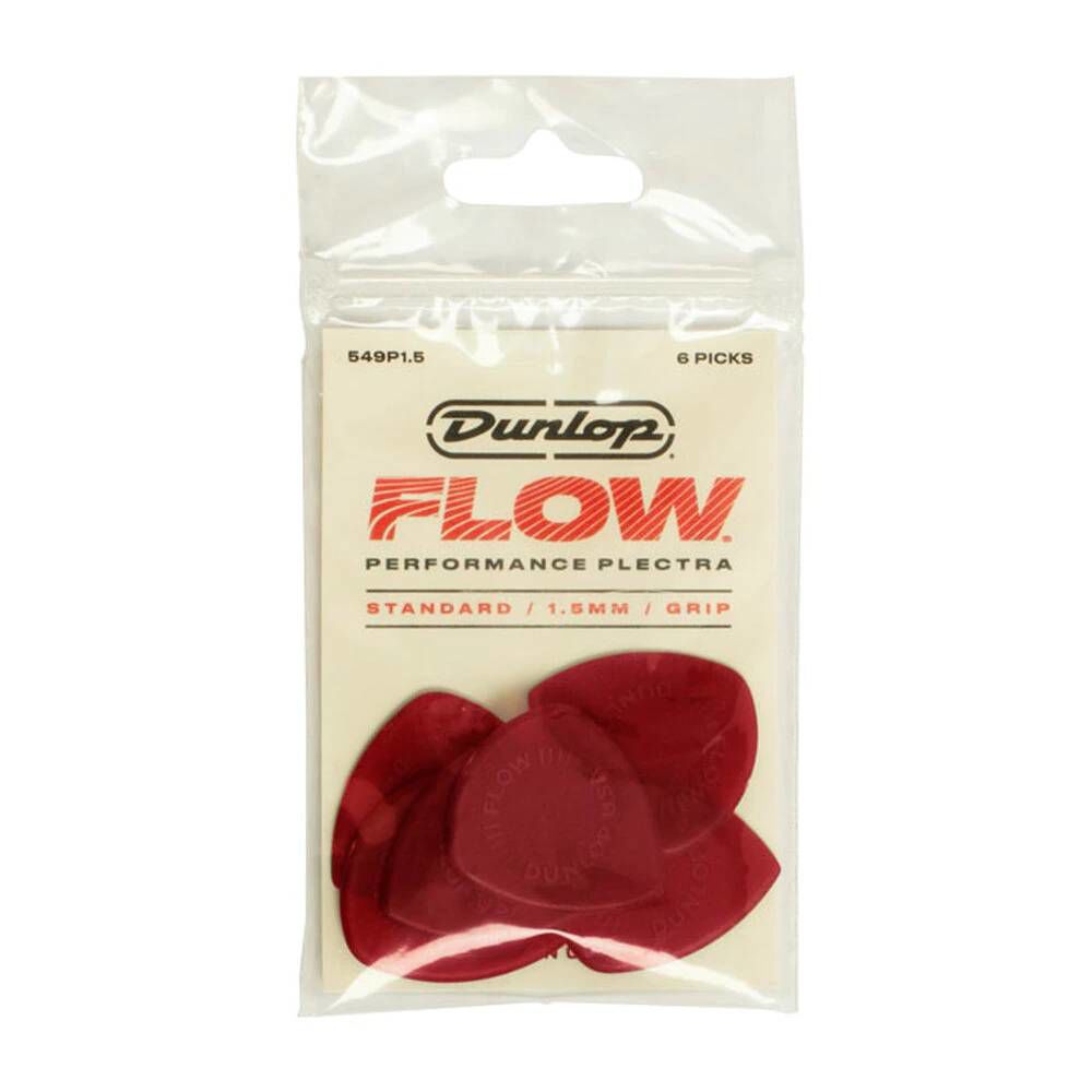 Dunlop Player's Pack | Flow® Standard Pick 1.5mm With Grip | 6-pack