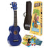 Mahalo Rainbow Series | Soprano Ukulele Package | Gloss Blue