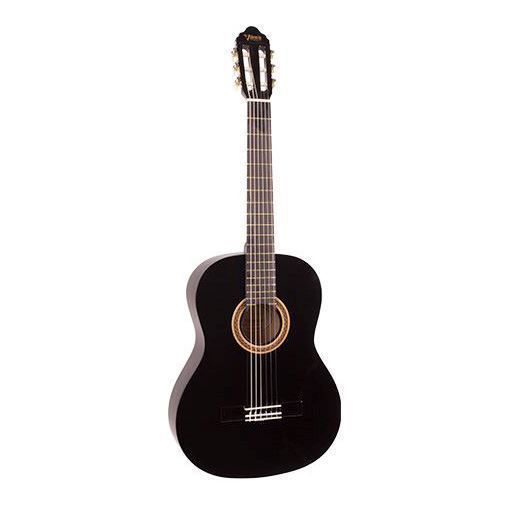 Valencia VC102BK 100 Series | 1/2 Size Classical Guitar | Black