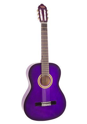 Valencia VC102PPS 100 Series | 1/2 Size Classical Guitar | Purple Sunburst