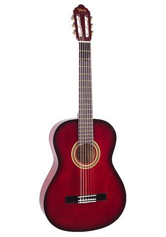 Valencia VC102RDS 100 Series | 1/2 Size Classical Guitar | Red Sunburst