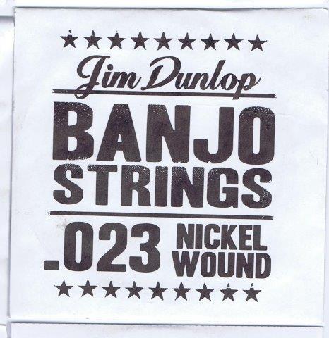 Dunlop DBLN23 Single Nickel Wound Loop End Banjo String .023