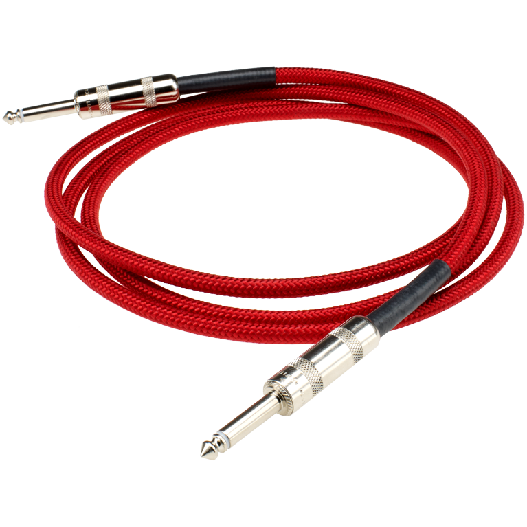 Dimarzio 18Ft Pro Guitar Cable - Straight To Straight Red