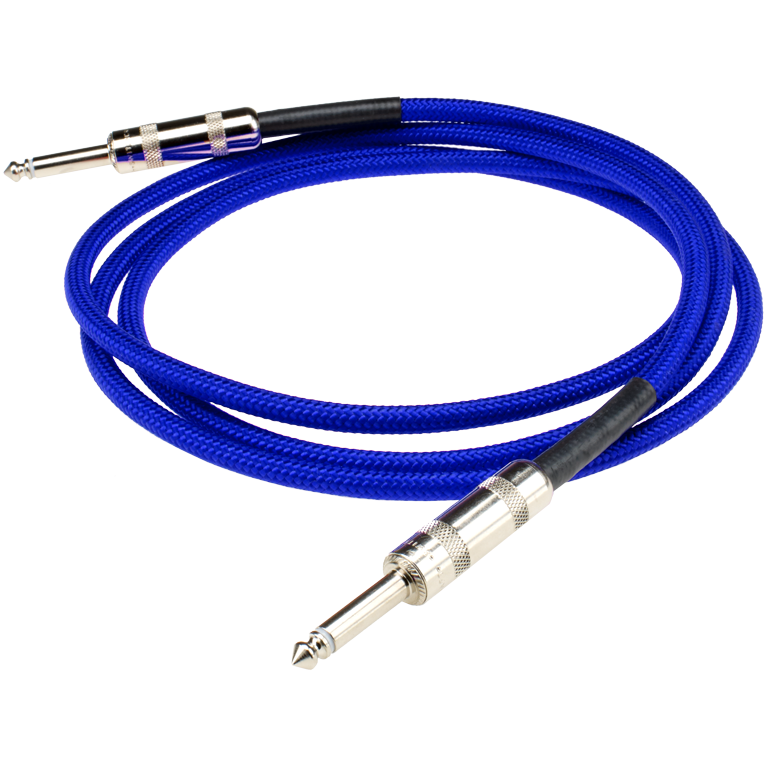 Dimarzio 18Ft Pro Guitar Cable - Straight To Straight Electric Blue