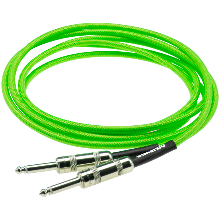 Dimarzio 18Ft Pro Guitar Cable - Straight To Straight Neon Green