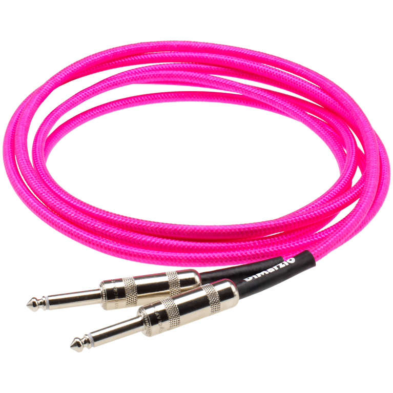 Dimarzio EP1706 10Ft Pro Guitar Cable - Straight To Straight Neon Pink