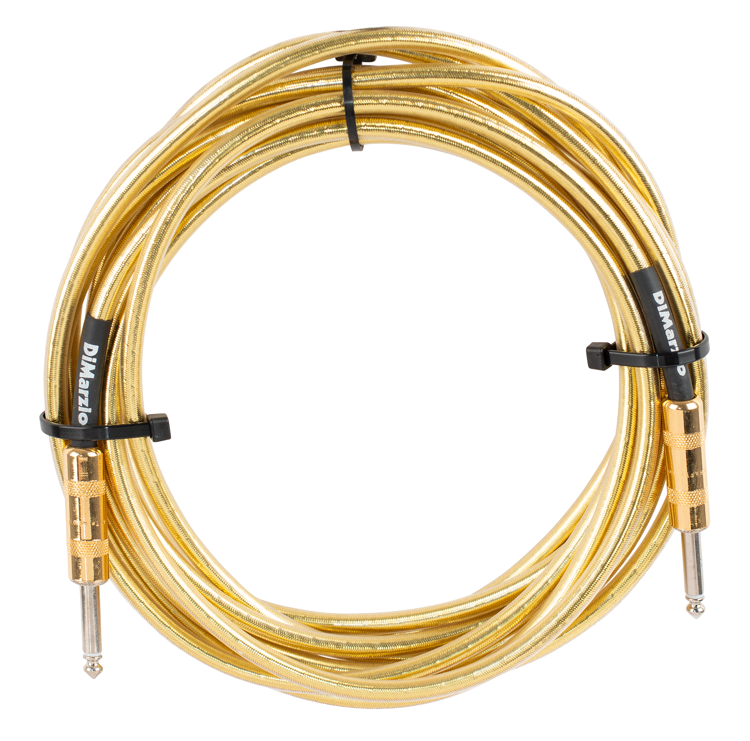 Dimarzio 18Ft Pro Guitar Cable - Straight To Straight Metallic Gold