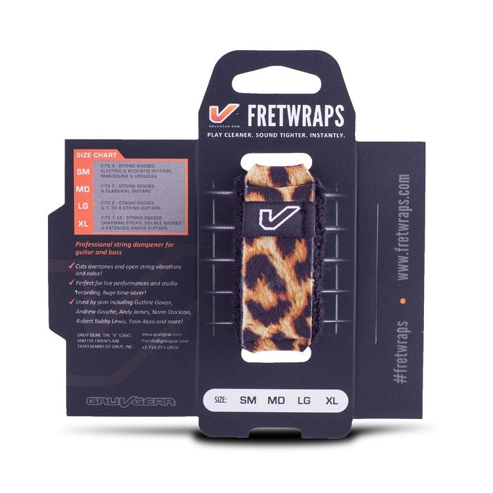 Gruv Gear FretWraps String Muters Leopard | Small 1-Pack
