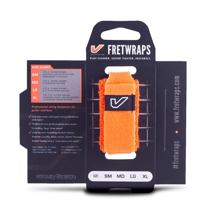 Gruv Gear FretWraps String Muters Orange | Small 1-Pack