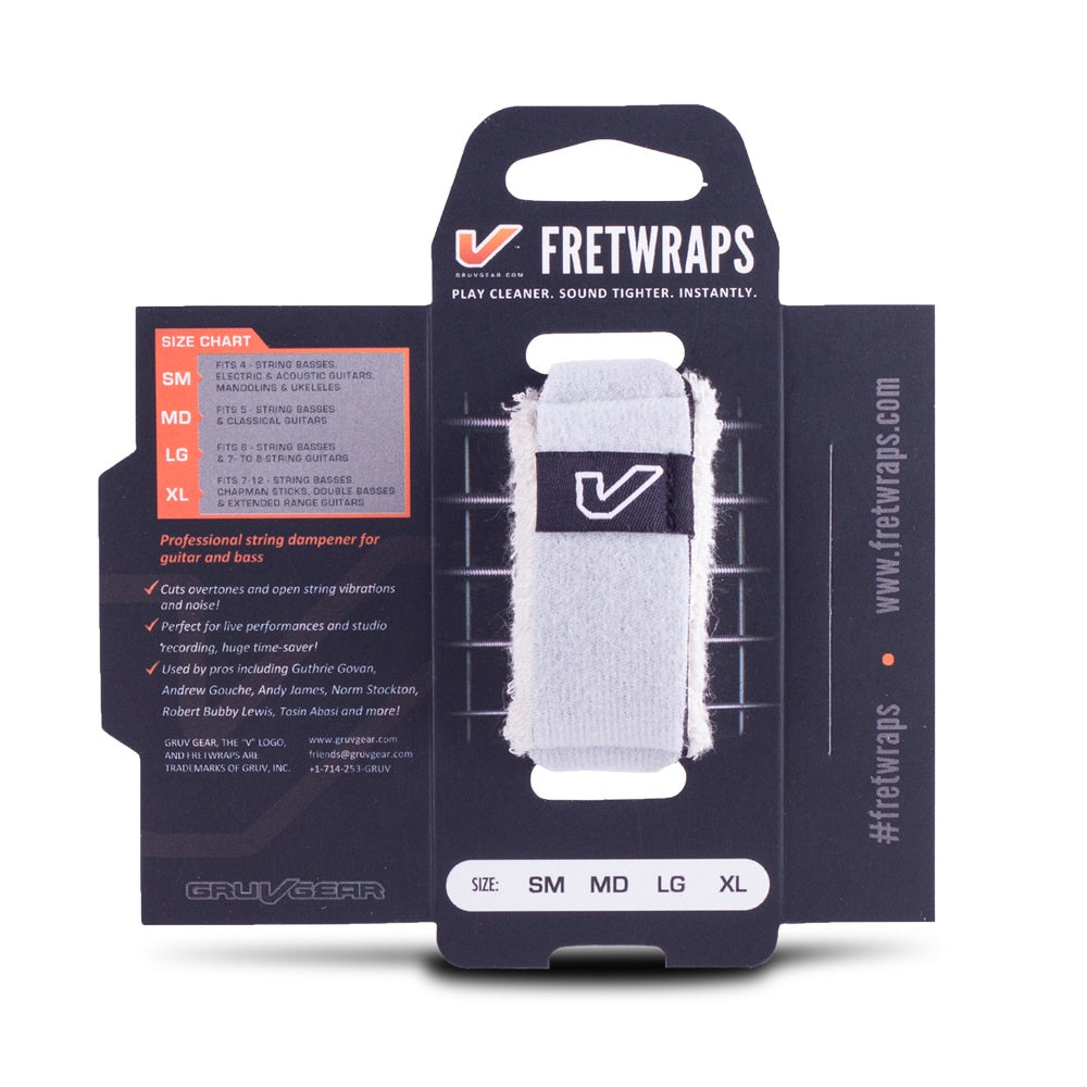 Gruv Gear FretWraps String Muter White | Small 1-Pack