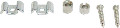 STRING GUIDE/RETAINER SET CHROME W/POSTS/SCREW