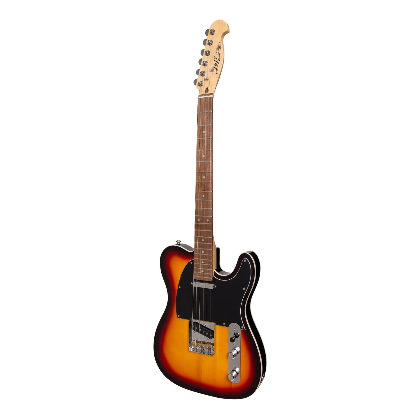 J&D Luthiers Custom TE-Style Electric Guitar | Tobacco Sunburst