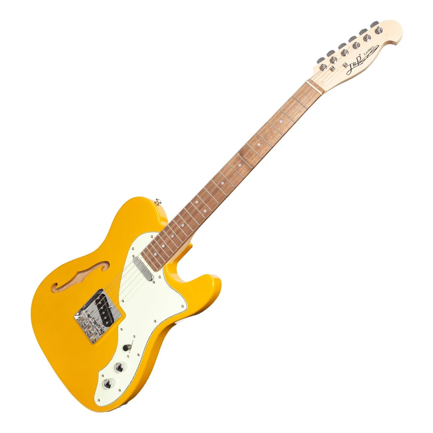 J&D Luthiers Thinline TE-Style Electric Guitar | Butterscotch