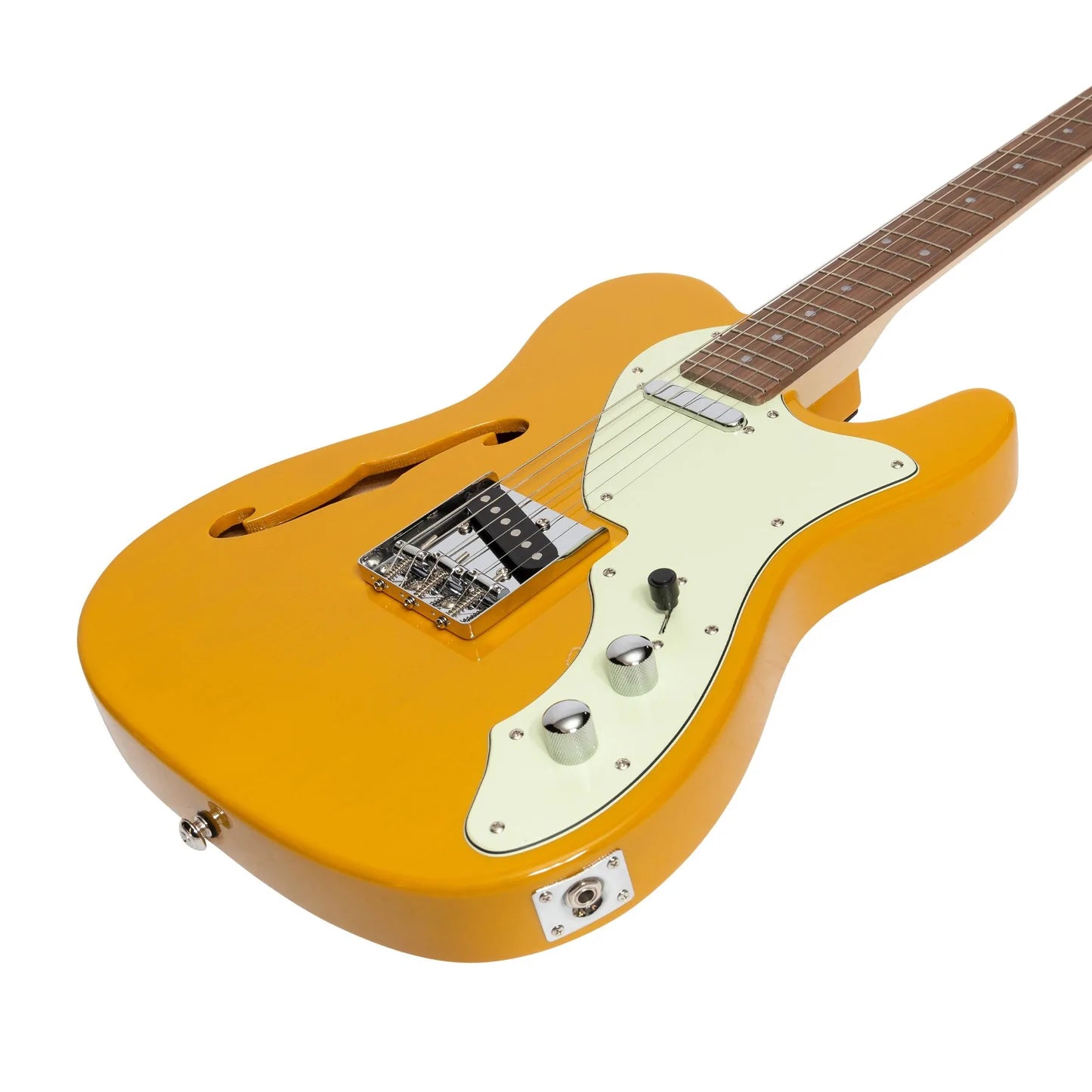 J&D Luthiers Thinline TE-Style Electric Guitar | Butterscotch