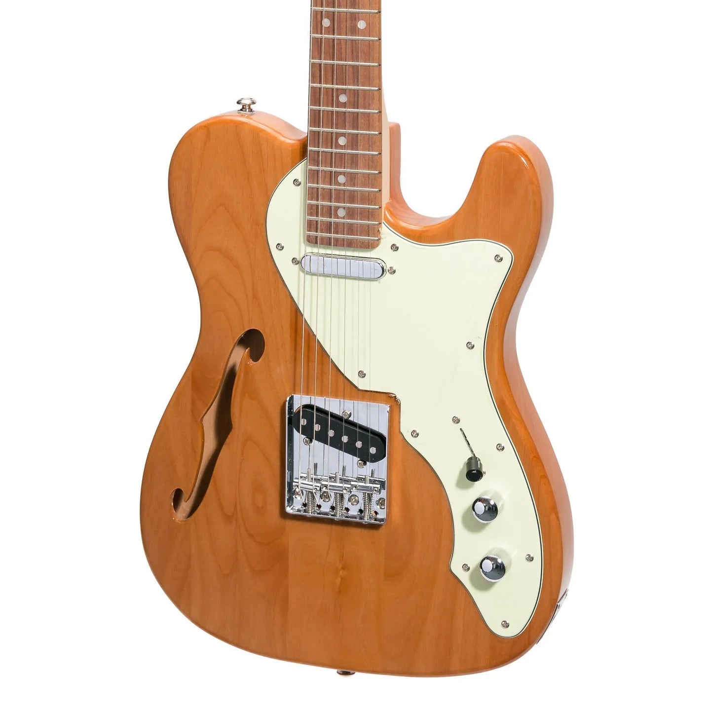 J&D Luthiers Thinline TE-Style Electric Guitar | Natural Gloss