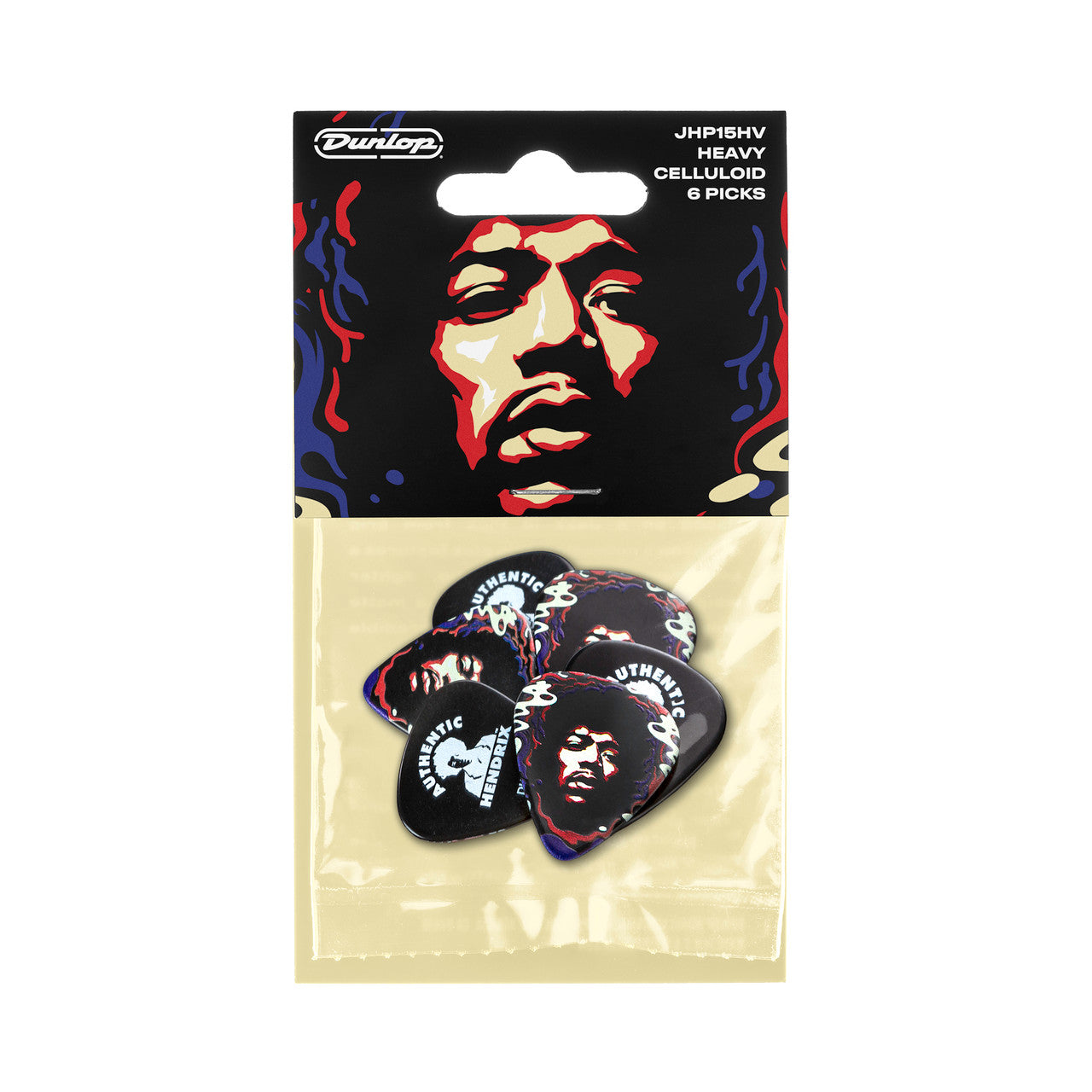 Dunlop Artist Series | Jimi Hendrix™ '69 Psych Series Star Haze Guitar Pick | 6-Pack