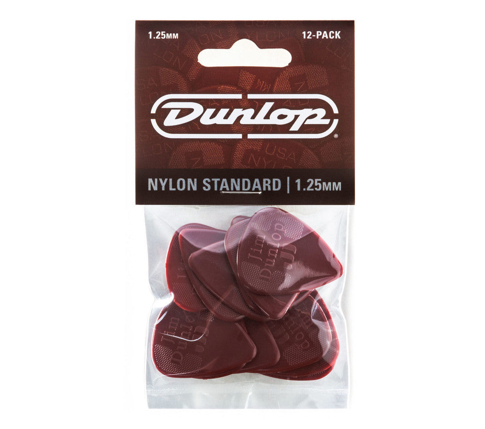 Dunlop Player's Pack | Nylon Standard Pick 1.25mm | 12-Pack