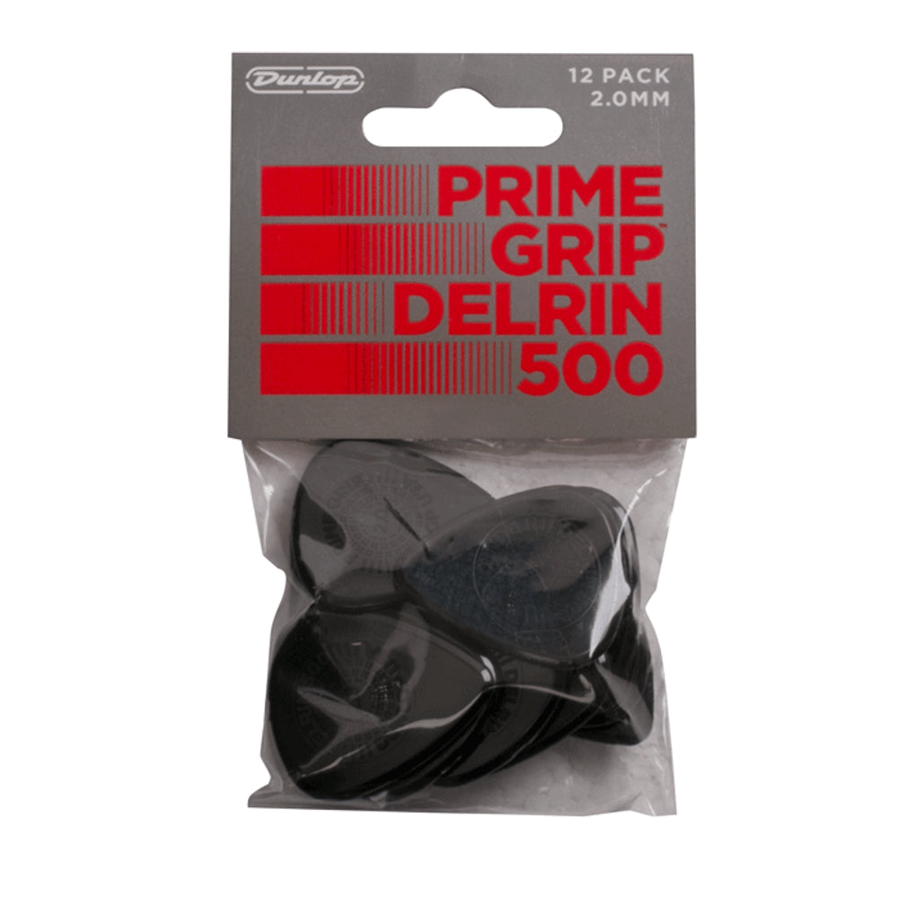 Dunlop Player's Pack | Primegrip® Delrin 500 Pick 2.0mm | 12-Pack